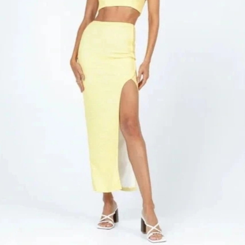Princess Polly Ellyana Slit Maxi Skirt